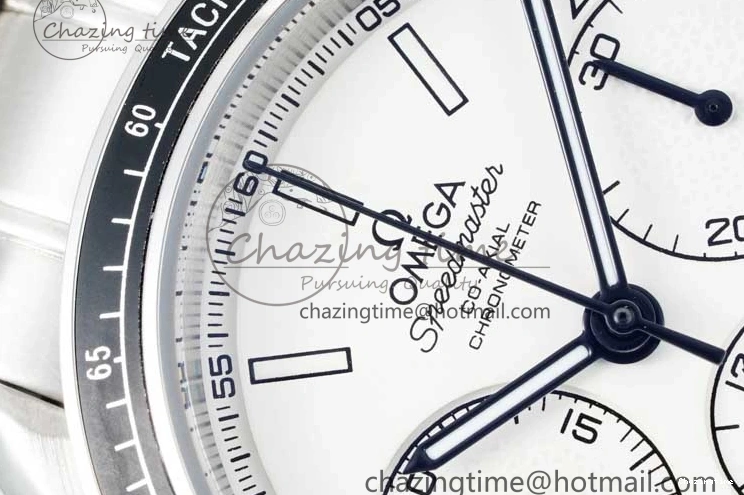 0719 Speedmaster Racing Master SS HKF Best Edition White Dial on SS Bracelet A TravelReady 7809